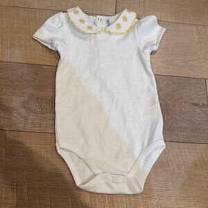 EPK WHITE AND YELLOW 23 MONTH TODDLER BABY ONE PIECE OUTFIT